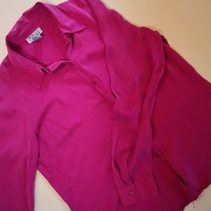 Vintage 'Style & Co. Collection' 100% Silk Blouse